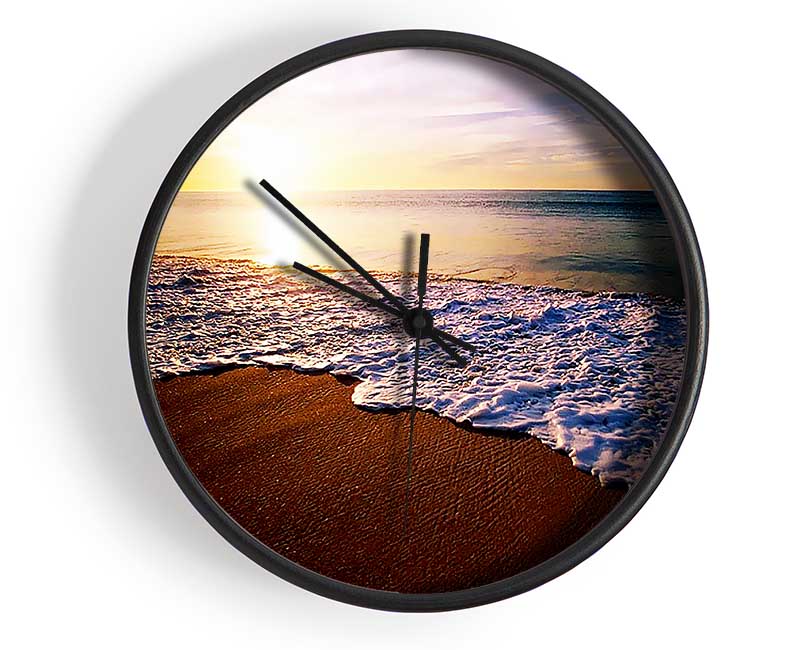 Ebb Of The Ocean Sun Clock - Wallart-Direct UK