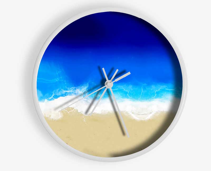 Footprints In The Sand Love Clock - Wallart-Direct UK