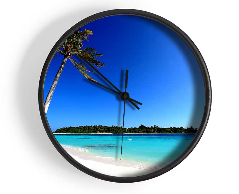 Maldivian Beach Clock - Wallart-Direct UK