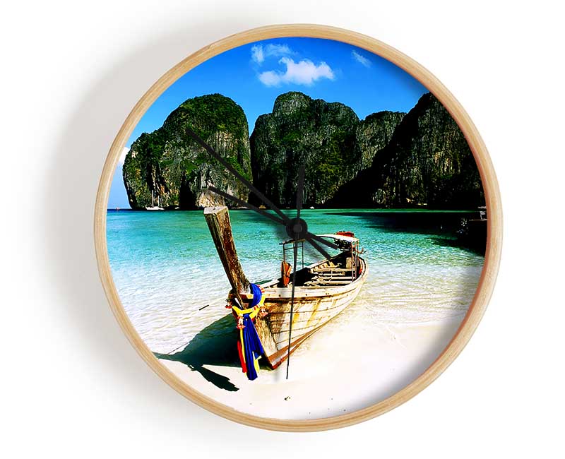 Paradise Adventures In Thailand Clock - Wallart-Direct UK