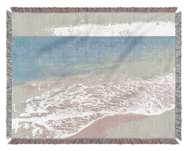 Retro Sparkle Beach Woven Blanket