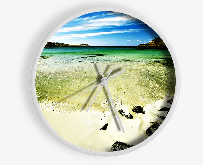 The Ocean Flow Bay Clock - Wallart-Direct UK