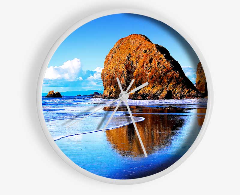 Magnificent Ocean Rocks Clock - Wallart-Direct UK