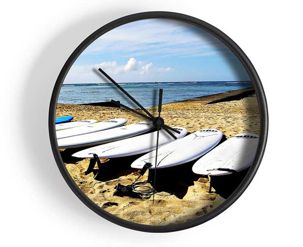 Surfboard Pick Clock - Wallart-Direct UK