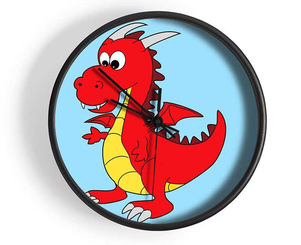 Big Dragon Baby Blue Clock - Wallart-Direct UK