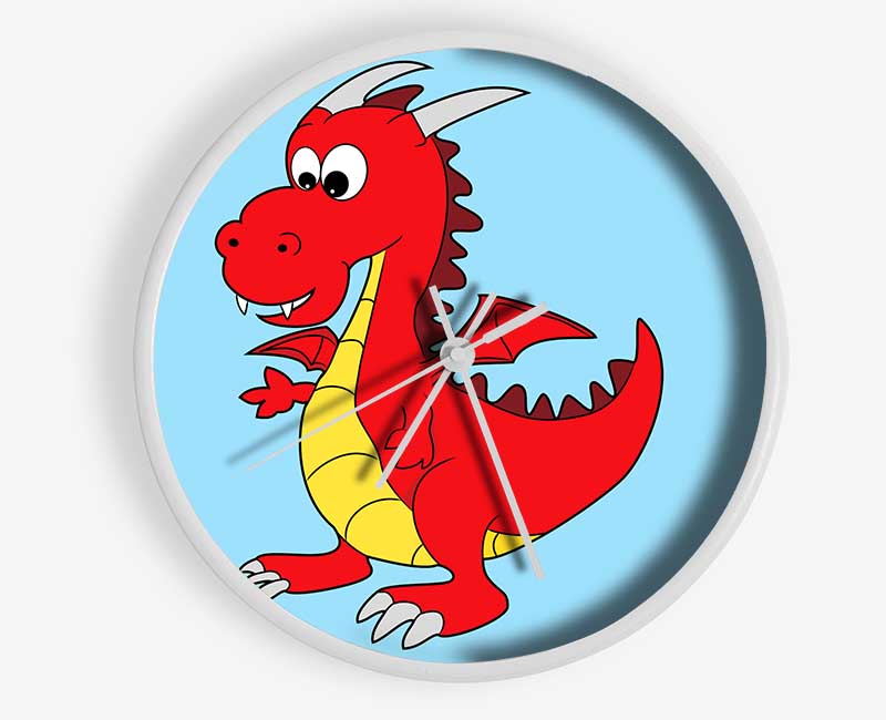 Big Dragon Baby Blue Clock - Wallart-Direct UK