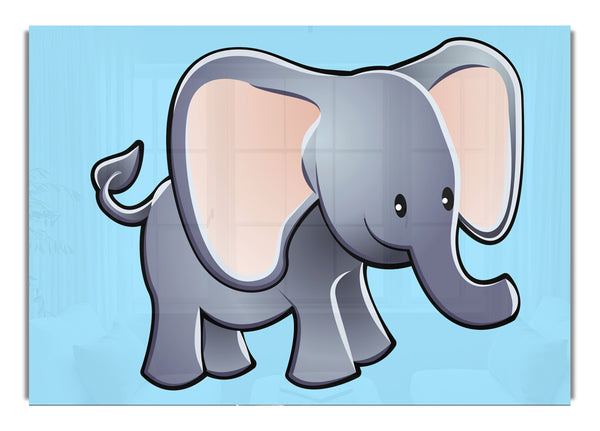 Big Eared Elephant Baby Blue