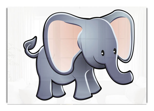 Big Eared Elephant White