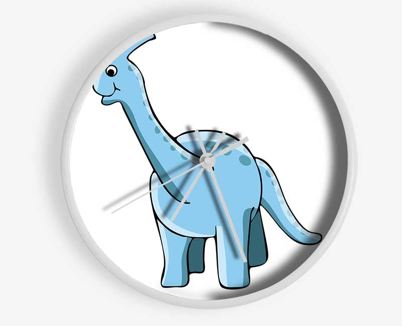 Big Funny Dinosaur White Clock - Wallart-Direct UK