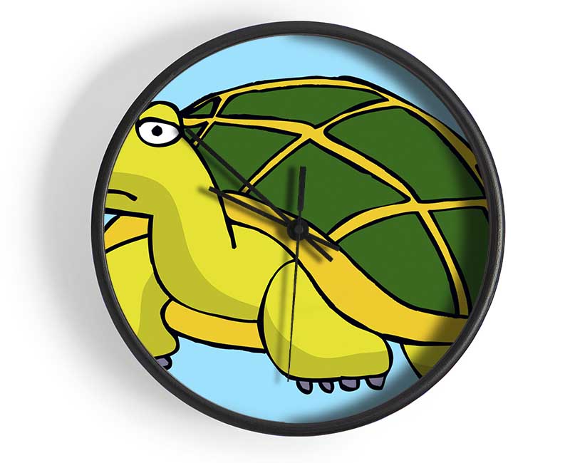 Big Turtle Baby Blue Clock - Wallart-Direct UK