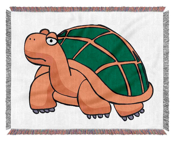 Big Turtle Pink Woven Blanket