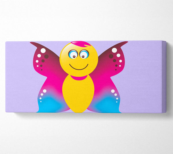 Butterfly Cartoon Face Lilac