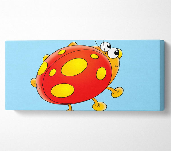 Cartoon Ladybug Baby Blue