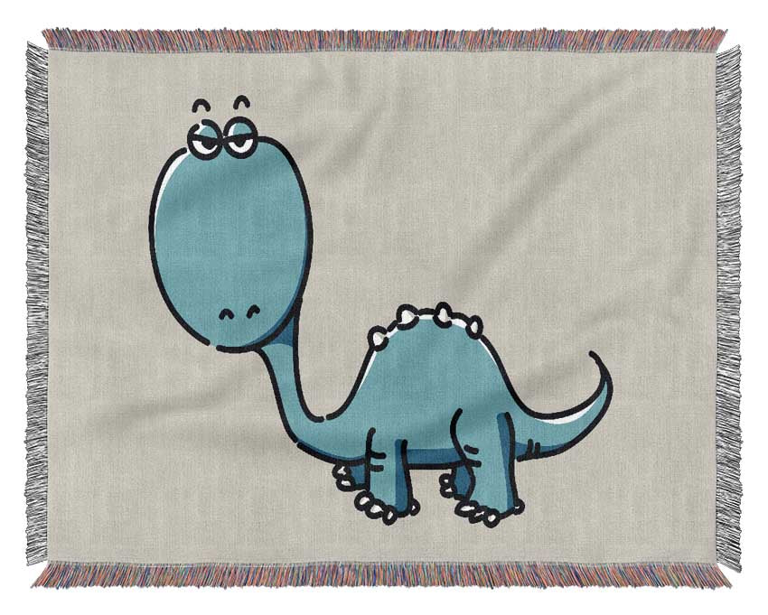 Dinosaur Not Impressed Lilac Woven Blanket