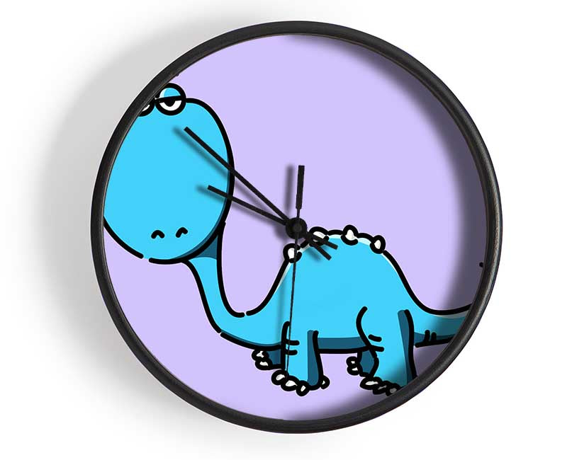 Dinosaur Not Impressed Lilac Clock - Wallart-Direct UK