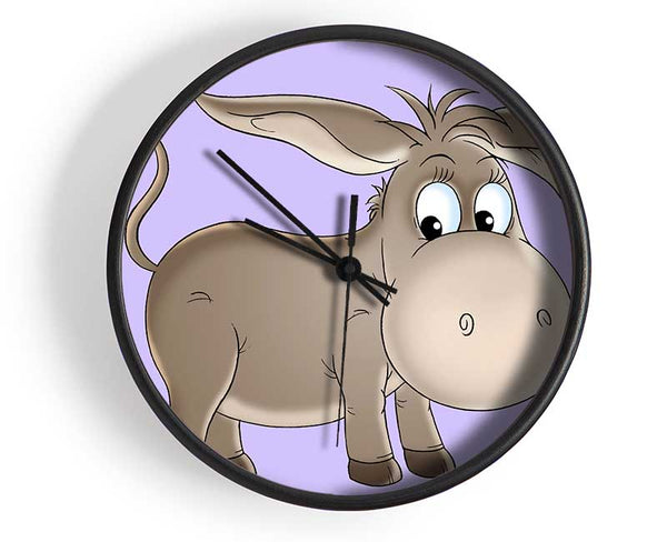 Donkey Short Legs Lilac Clock - Wallart-Direct UK