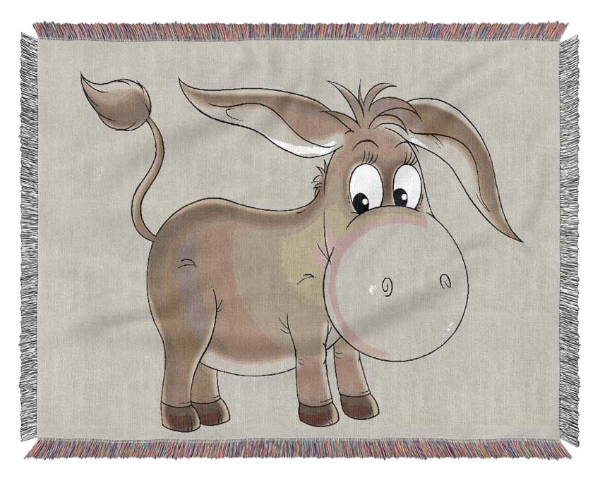 Donkey Short Legs Lilac Woven Blanket