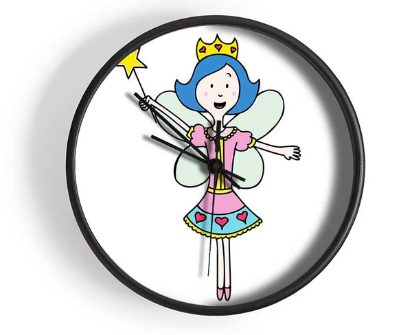 Fairy Princess White Clock - Wallart-Direct UK