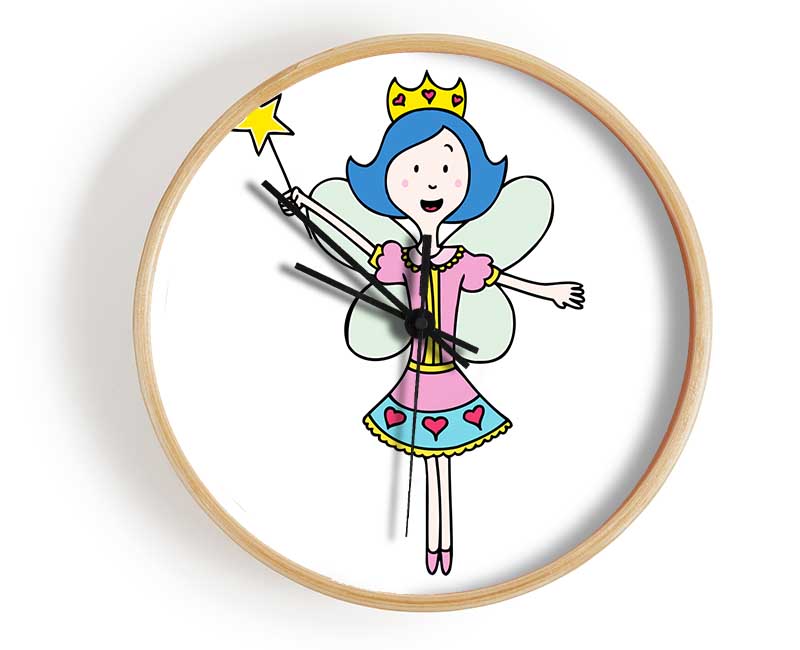 Fairy Princess White Clock - Wallart-Direct UK