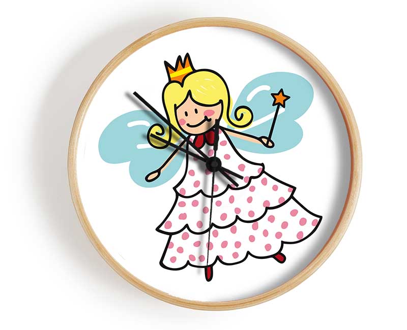 Flying Fairy White Clock - Wallart-Direct UK