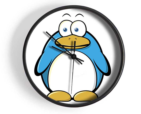 Funny Penquin Standing White Clock - Wallart-Direct UK