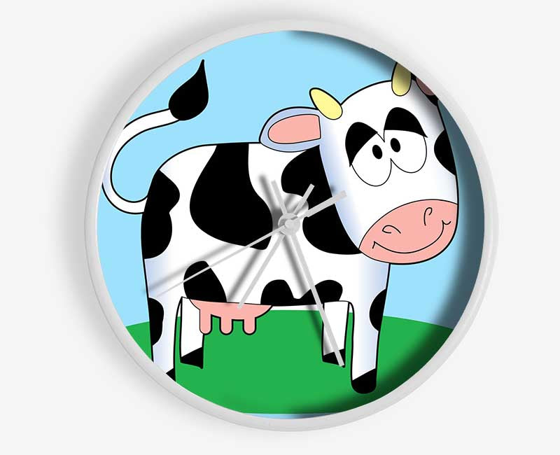 Happy Cow Baby Blue Clock - Wallart-Direct UK