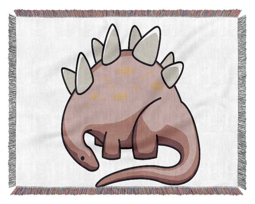 Herbivore Dinosaur Pink Woven Blanket