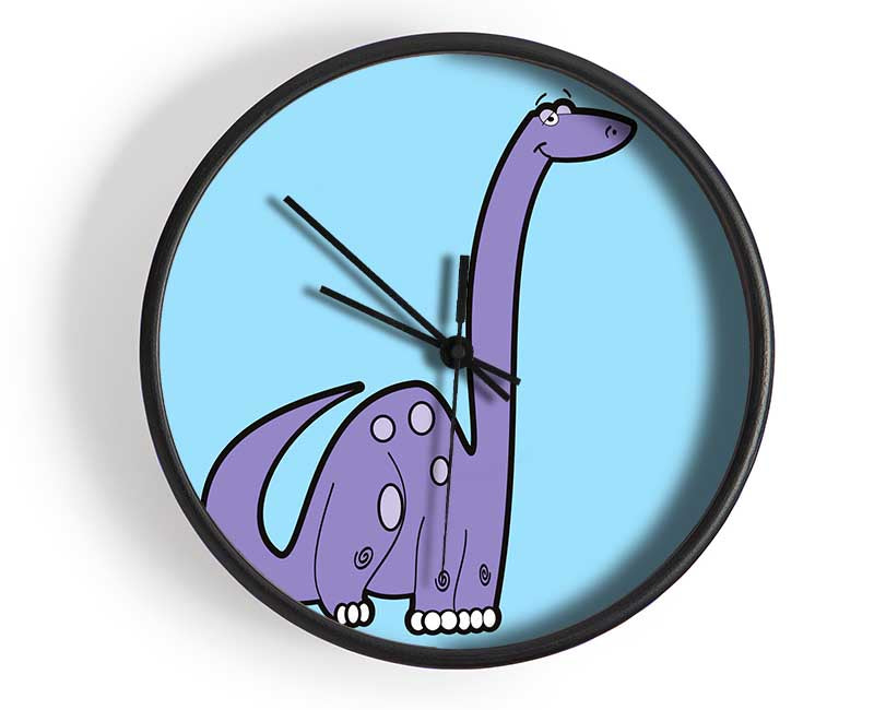 Tall Dinosaur Baby Blue Clock - Wallart-Direct UK