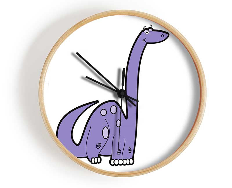 Tall Dinosaur White Clock - Wallart-Direct UK