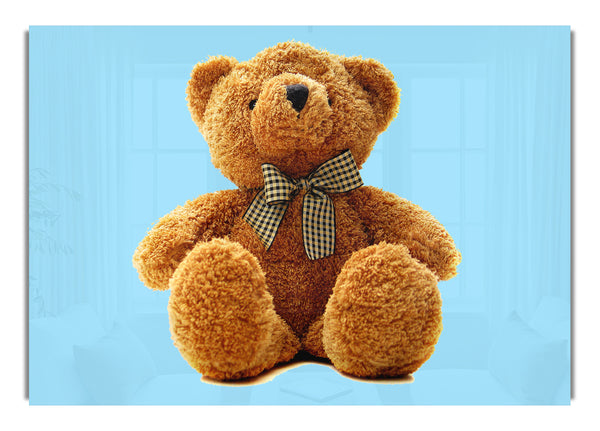 Teddybär Schleife Baby Blau