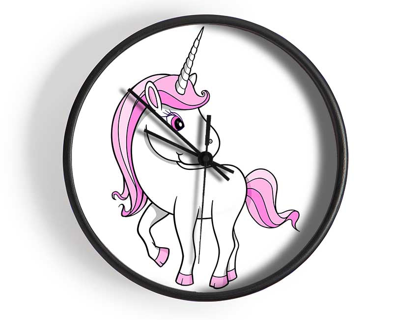 Unicorn Walking White Clock - Wallart-Direct UK