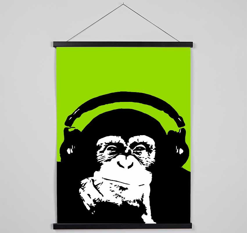 Monkey Dj Hanging Poster - Wallart-Direct UK