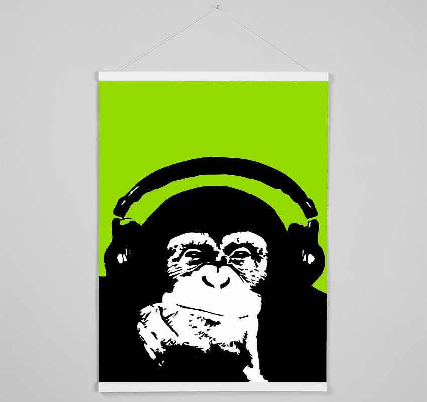 Monkey Dj Hanging Poster - Wallart-Direct UK