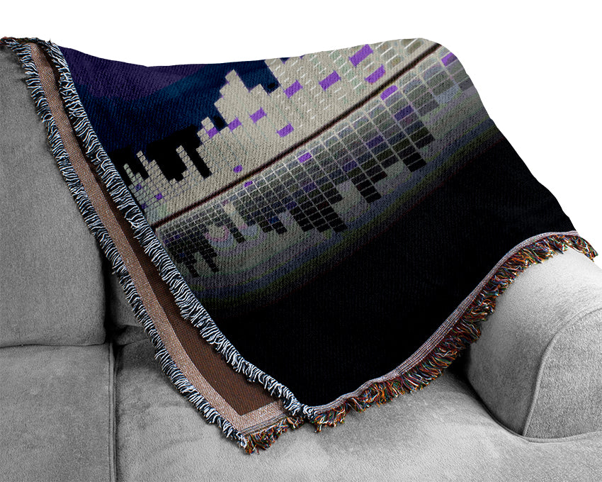 Graphic Equalizer Reflection Woven Blanket