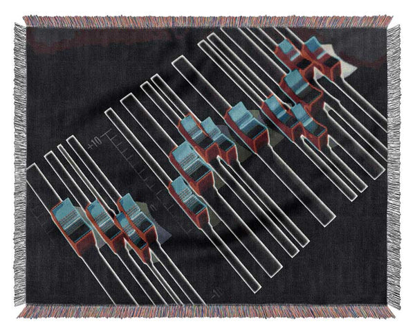 Equalizer Desk Retro Woven Blanket