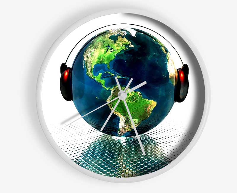 Earth In Music Clock - Wallart-Direct UK