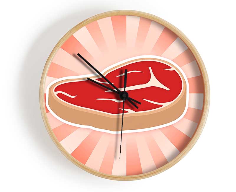 Piece Of Meat Clock - Wallart-Direct UK