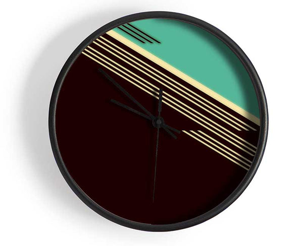 Retro Abstract Art Clock - Wallart-Direct UK