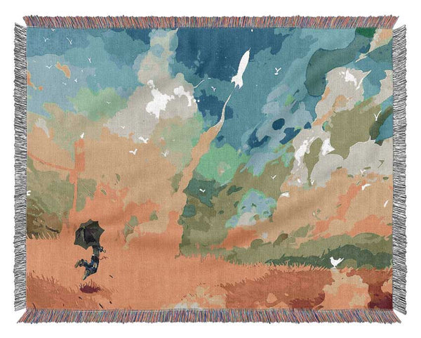 Clouds Multicolour Woven Blanket