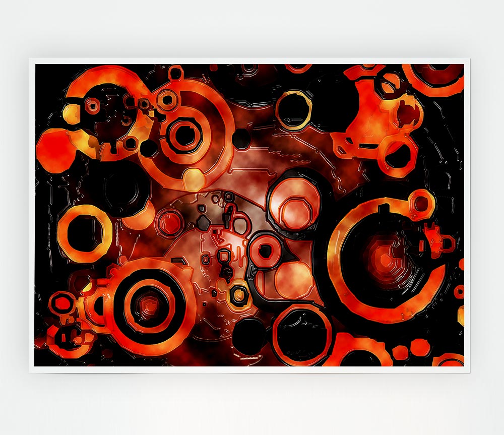 Lava Print Poster Wall Art