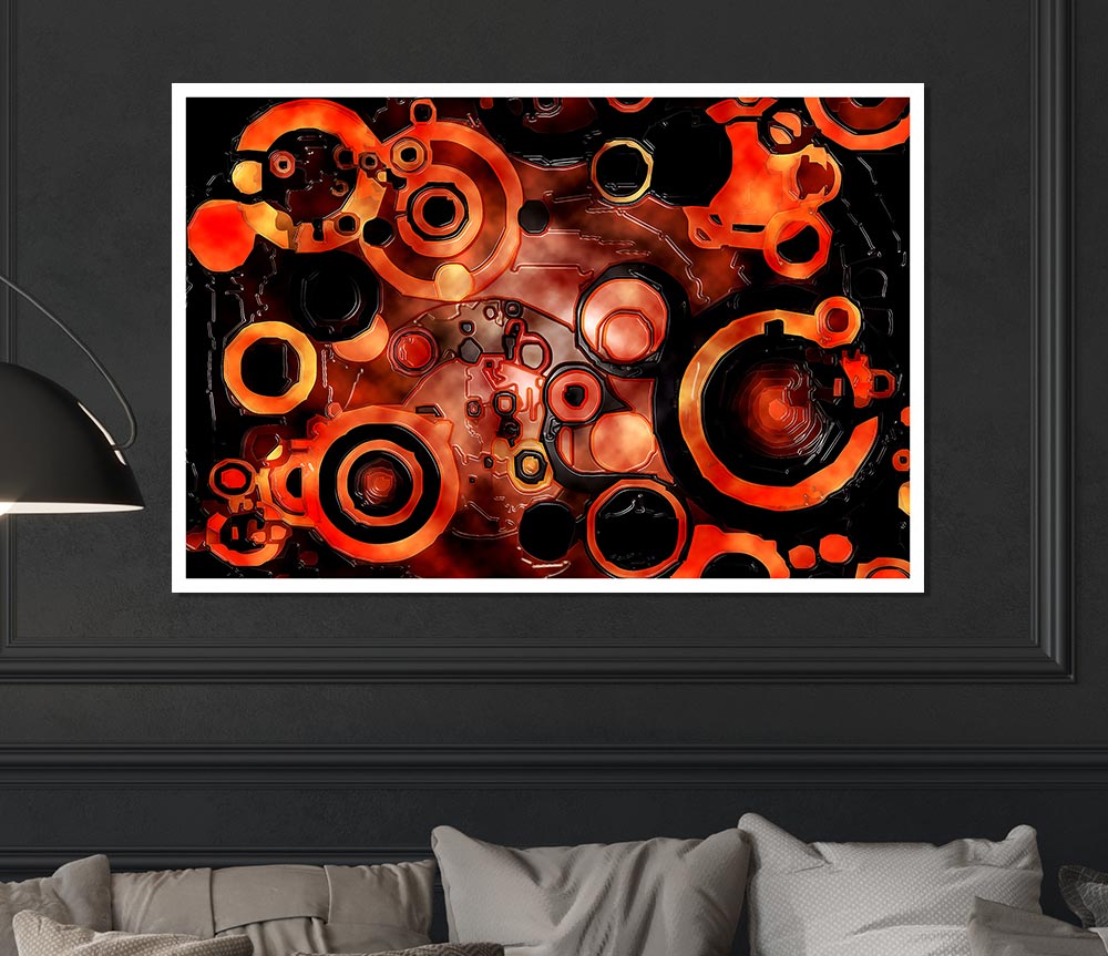 Lava Print Poster Wall Art