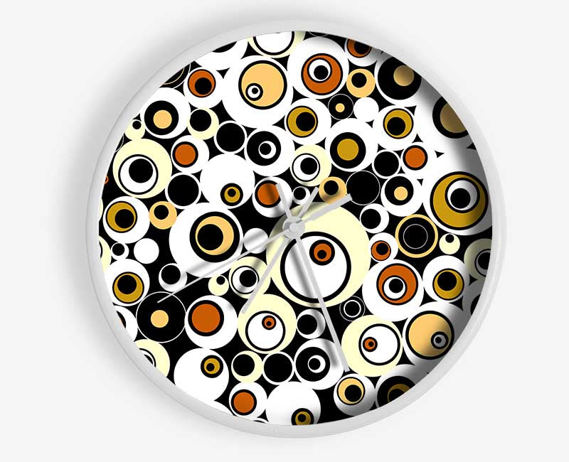 Circles And Bubbles Clock - Wallart-Direct UK