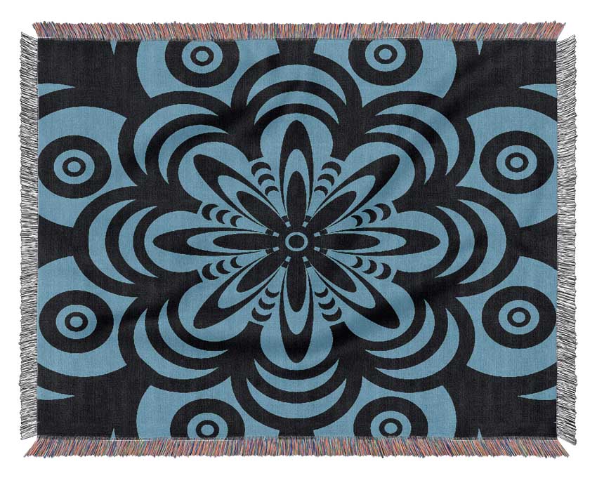 Hypnotic Flower Woven Blanket