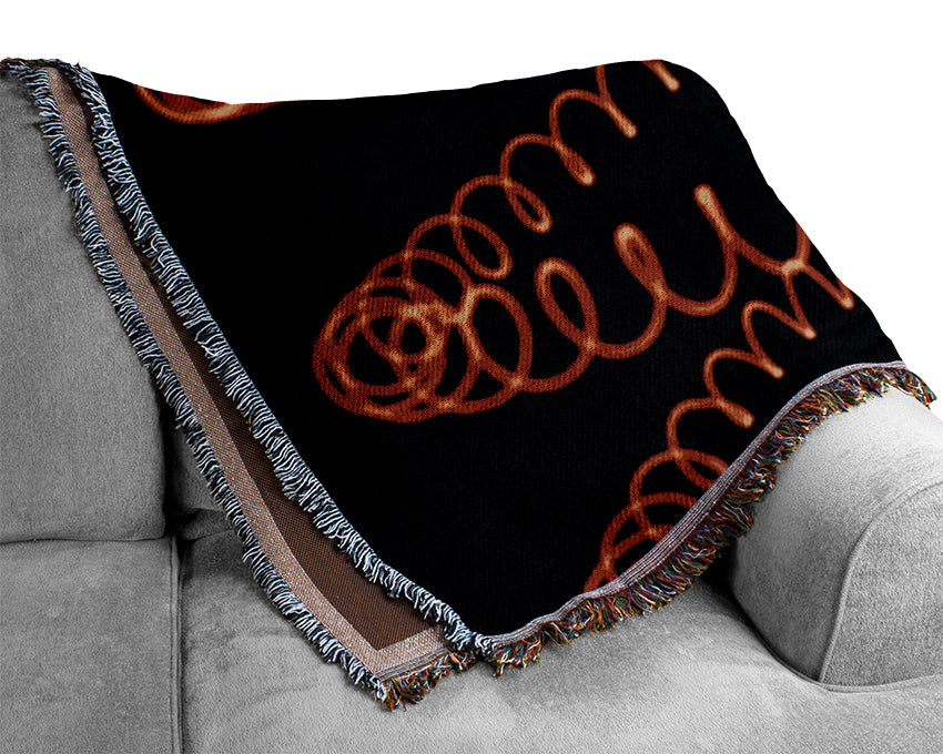 Electric Red Woven Blanket