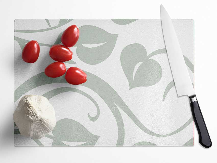 Embodiment Of Perfection Grey Glass Chopping Board