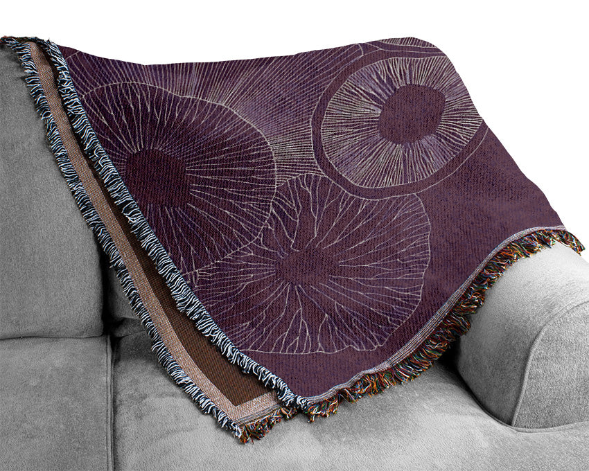 Intertwine Purple Woven Blanket