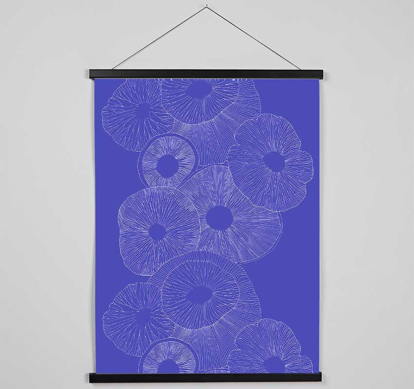 Intertwine Blue Hanging Poster - Wallart-Direct UK