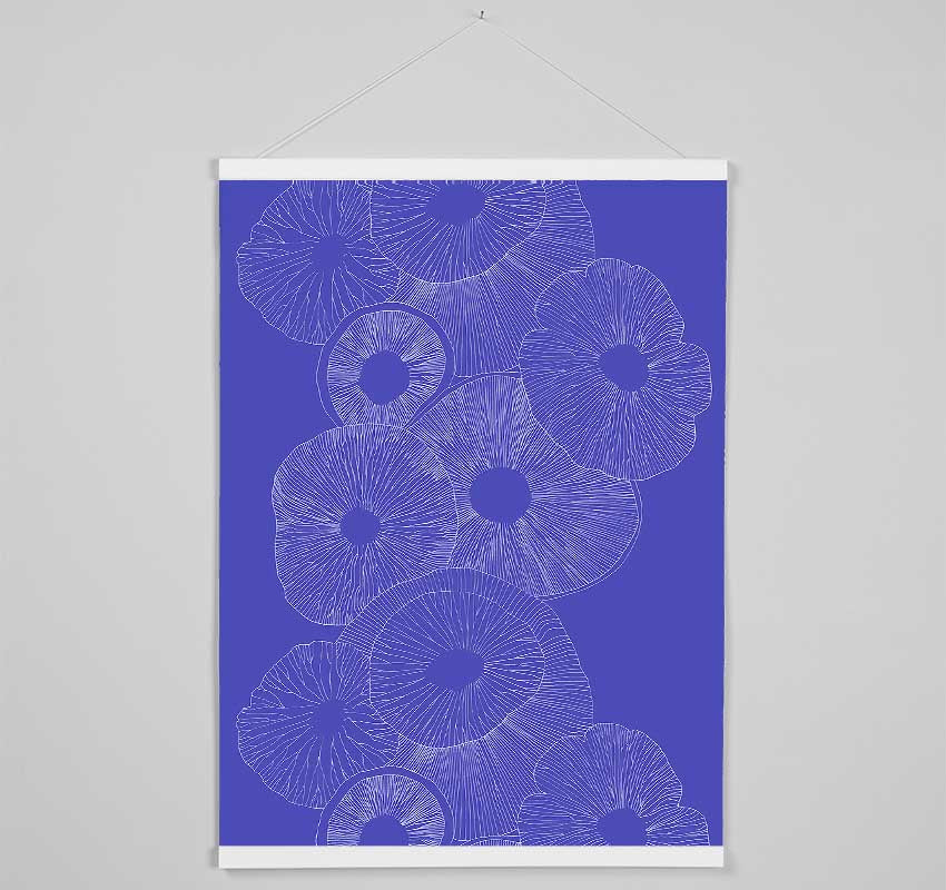 Intertwine Blue Hanging Poster - Wallart-Direct UK