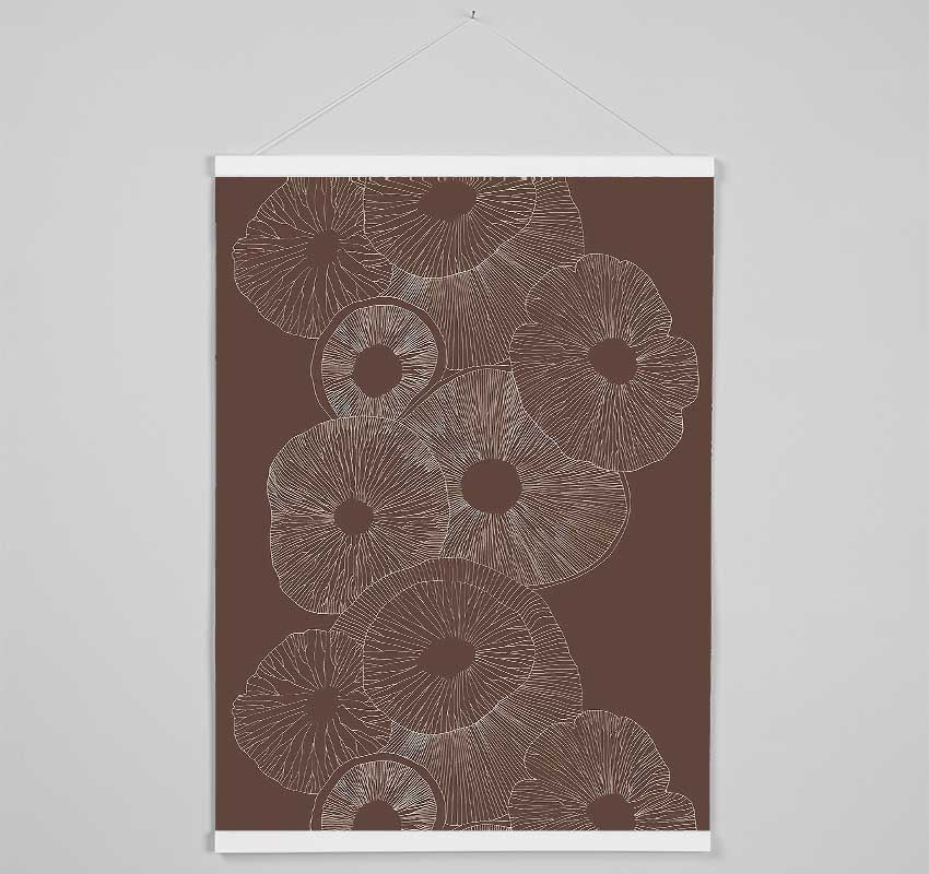 Intertwine Beige Hanging Poster - Wallart-Direct UK