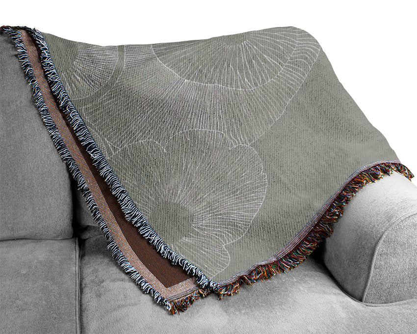 Intertwine (Portrait) Grey Woven Blanket